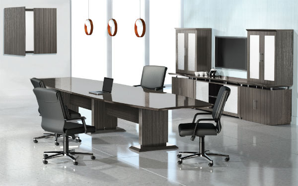 Sterling Conference Room Furniture in Driftwood