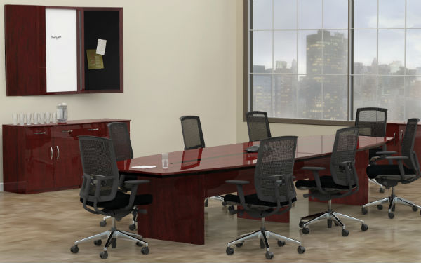 Corsica Conference Room Furniture in Sierra Cherry
