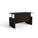 Medina Height-Adjustable Straight Front Desk in Mocha - MNDSHA72LDC