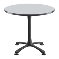 Cha-Cha 36" Round Table with X-Base Collaboration table; Conference table; Meeting table; Sitting height table; Round table; Short table; Table and base; Table with base; Break room table; Gathering table