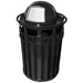 Oakley Dome Top 40 Gallon Decorative Waste Receptacle - M3600-R-DT
