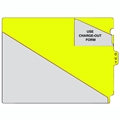 Yellow End Tab Letter Outguides, Carton of 50