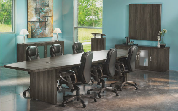 Aberdeen Conference Room Furniture in Grey Steel