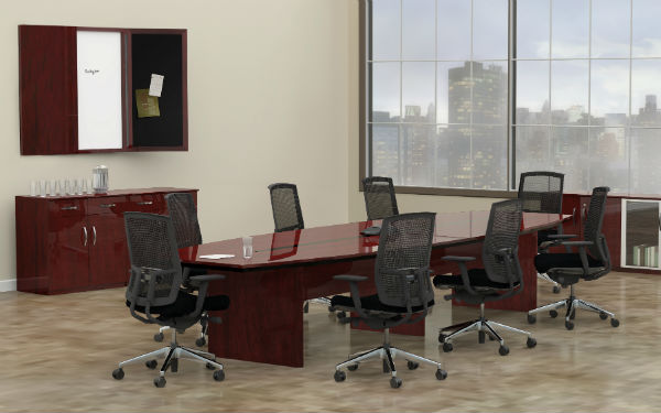 Corsica Conference Room Furniture in Mahogany