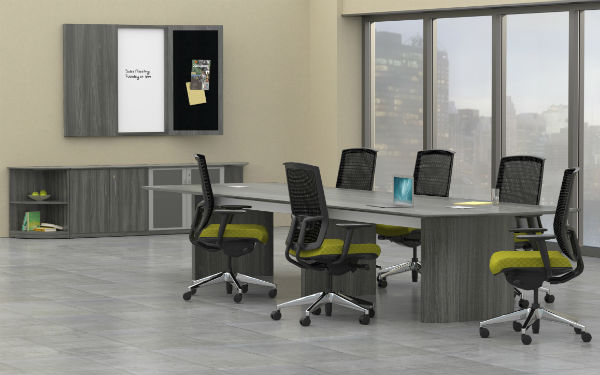 Medina Conference Room Furniture in Gray Steel