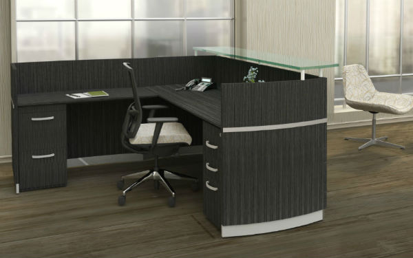 Napoli Reception Room Furniture in Charcoal
