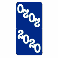 7520YB : Jeter 2020 Top Tab Year Labels, 405 Labels per Pack