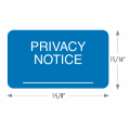 Privacy Notice Labels (Blue)