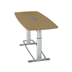 Confluence 6 Height-Adjustable Meeting Table 
