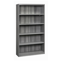 Aberdeen 5 Shelf Bookcase in Grey Steel 