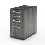 Aberdeen Desk Pencil-Box-Box-File Pedestal in Grey Steel 