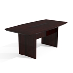 Corsica 6 Boat-shaped Conference Table in Mahogany 
