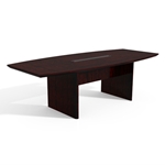 Corsica 8 Boat-shaped Conference Table in Mahogany 
