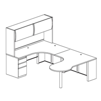 CSII U-Shaped Desk with Hutch 