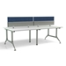 Even 4-Person Standing-Height Collaborative Worktable - LD7S
