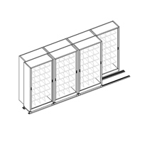 42"W File Harbor Cabinets on Kwik-Track (4/3 System) 