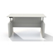 Medina Height-Adjustable Straight Front Desk in Textured Sea Salt - MNDSHA72TSS