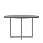 Mirella 42" Round Meeting Table in Stone Gray 