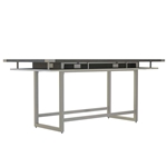Mirella 8 Standing Height Conference Table in Stone Gray 