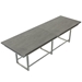 Mirella 12' Standing Height Conference Table in Stone Gray - MRH12SGY
