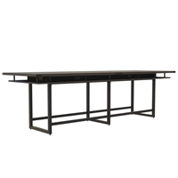Mirella 12 Standing Height Conference Table in Southern Tobacco 