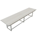 Mirella 16' Standing Height Conference Table in White Ash - MRH16WAH