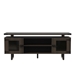 Mirella Low Wall Cabinet with Glass Doors in Southern Tobacco - MRLWCGDSTO