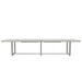 Mirella 12' Conference Table in White Ash - MRS12WAH
