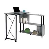 Mood Standing Height Desk with Rotating Work Surface 