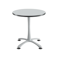 Cha-Cha 30" Round Table with X-Base Collaboration table; Conference table; Meeting table; Sitting height table; Round table; Short table; Table and base; Table with base; Break room table; Gathering table