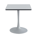 Cha-Cha 30" Square Table with Trumpet Base Collaboration table; Conference table; Meeting table; Sitting height table; Round table; Short table; Table and base; Table with base; Break room table; Gathering table
