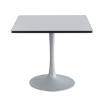 Cha-Cha 36" Square Table with Trumpet Base Collaboration table; Conference table; Meeting table; Sitting height table; Round table; Short table; Table and base; Table with base; Break room table; Gathering table