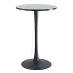 Cha-Cha 30" Standing-Height Round Table with Trumpet Base Collaboration table; Conference table; Meeting table; Bistro height table; Round table; Tall table; Table and base; Table with base; Break room table; Gathering table; Standing table; Stand up table; Standup table