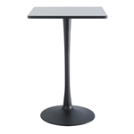 Cha-Cha 30" Standing-Height Square Table with Trumpet Base Collaboration table; Conference table; Meeting table; Bistro height table; Round table; Tall table; Table and base; Table with base; Break room table; Gathering table; Standing table; Stand up table; Standup table