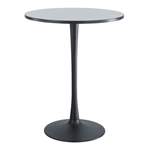 Cha-Cha 36" Standing-Height Round Table with Trumpet Base Collaboration table; Conference table; Meeting table; Bistro height table; Round table; Tall table; Table and base; Table with base; Break room table; Gathering table; Standing table; Stand up table; Standup table
