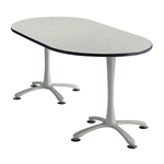 72" x 36" Cha-Cha Oval Meeting Table Collaboration table; Conference table; Meeting table; Bistro height table; Round table; Tall table; Table and base; Table with base; Break room table; Gathering table; Standing table; Stand up table; Standup table