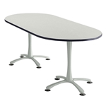 84" x 36" Cha-Cha Oval Meeting Table Collaboration table; Conference table; Meeting table; Bistro height table; Round table; Tall table; Table and base; Table with base; Break room table; Gathering table; Standing table; Stand up table; Standup table