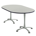 72" x 42" Cha-Cha Oval Meeting Table Collaboration table; Conference table; Meeting table; Bistro height table; Round table; Tall table; Table and base; Table with base; Break room table; Gathering table; Standing table; Stand up table; Standup table