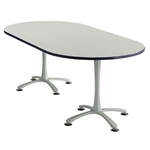 84" x 42" Cha-Cha Oval Meeting Table Collaboration table; Conference table; Meeting table; Bistro height table; Round table; Tall table; Table and base; Table with base; Break room table; Gathering table; Standing table; Stand up table; Standup table