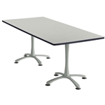 84" x 36" Cha-Cha Rectangular Meeting Table Collaboration table; Conference table; Meeting table; Bistro height table; Round table; Tall table; Table and base; Table with base; Break room table; Gathering table; Standing table; Stand up table; Standup table