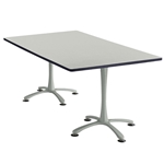 72" x 42" Cha-Cha Rectangular Meeting Table Collaboration table; Conference table; Meeting table; Bistro height table; Round table; Tall table; Table and base; Table with base; Break room table; Gathering table; Standing table; Stand up table; Standup table