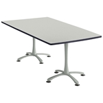 84" x 42" Cha-Cha Rectangular Meeting Table Collaboration table; Conference table; Meeting table; Bistro height table; Round table; Tall table; Table and base; Table with base; Break room table; Gathering table; Standing table; Stand up table; Standup table