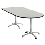 72" x 36" Cha-Cha Peninsula Table Collaboration table; Conference table; Meeting table; Bistro height table; Round table; Tall table; Table and base; Table with base; Break room table; Gathering table; Standing table; Stand up table; Standup table