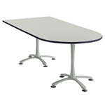 84" x 36" Cha-Cha Peninsula Table Collaboration table; Conference table; Meeting table; Bistro height table; Round table; Tall table; Table and base; Table with base; Break room table; Gathering table; Standing table; Stand up table; Standup table