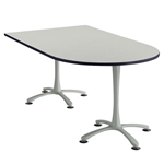 72" x 42" Cha-Cha Peninsula Table Collaboration table; Conference table; Meeting table; Bistro height table; Round table; Tall table; Table and base; Table with base; Break room table; Gathering table; Standing table; Stand up table; Standup table