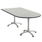 84" x 42" Cha-Cha Peninsula Table Collaboration table; Conference table; Meeting table; Bistro height table; Round table; Tall table; Table and base; Table with base; Break room table; Gathering table; Standing table; Stand up table; Standup table