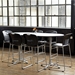 72" x 36" Cha-Cha Standing-Height Teaming Table - 2550