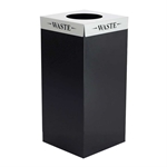 Square-Fecta 31 Gallon Recycling/Waste Receptacle Recycling receptacles; recycling collection cans; Trash can; Garbage can; Recycling can; Trash cans; Waste can; Waste basket; Wasbasket; Recycling center; Recycling bins; Trash bins; Recycling center bins; Recyling center; Trash collection; Trash collection bins; Trash collection center; Break room recycling; Breakroom recycling; Office recycling