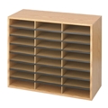 24 Comp. Wood-Corrugated Literature Organizer
