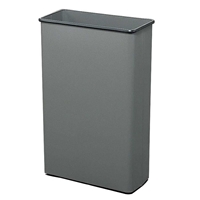 Rectangular Wastebasket 88 Quart Capacity (Qty. 3) Trash can; Garbage can; Trash cans; Waste can; Waste basket; Wasbasket; Trash bins; Trash collection; Trash collection bins; Deskside trash can; Desk side trash can; Deskside garbage can; Deskside garbage can; Steel trash can; Steel garbage can
